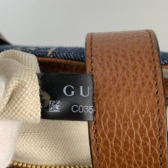 NIB Gucci Jackie 1961 Tote Bag In Blue & Ivory Medium - Picture 13 of 15